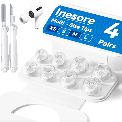 AirPods Pro 2 不具合なし 低反発イヤピース付 ケース付 Amazon | Inesore【4組】イヤーピース AirPods Pro 2/1 対応 (XS/S/M/L